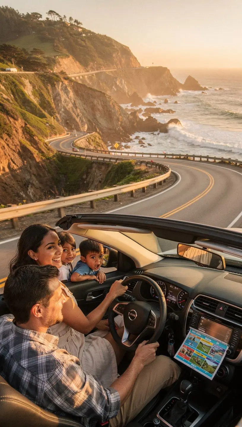 Mapa trasy turystycznej z zaznaczonymi punktami widokowymi i przystankami.